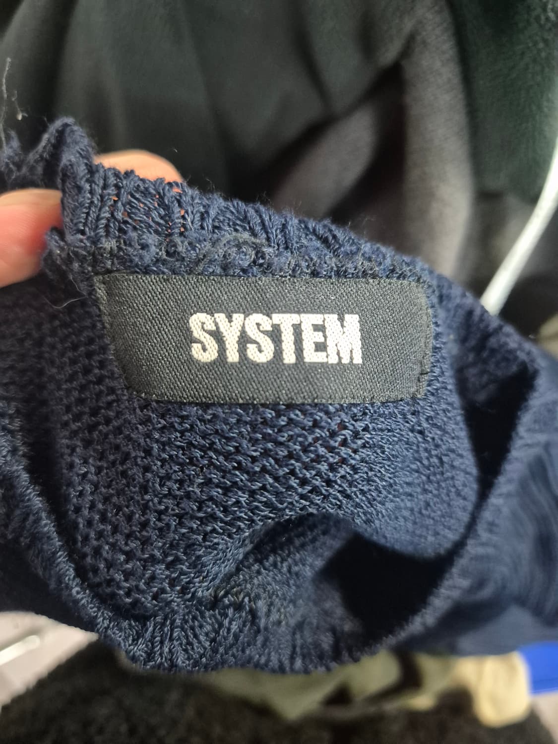 SYSTEM 네이비 니트 90(F) 상품이미지2