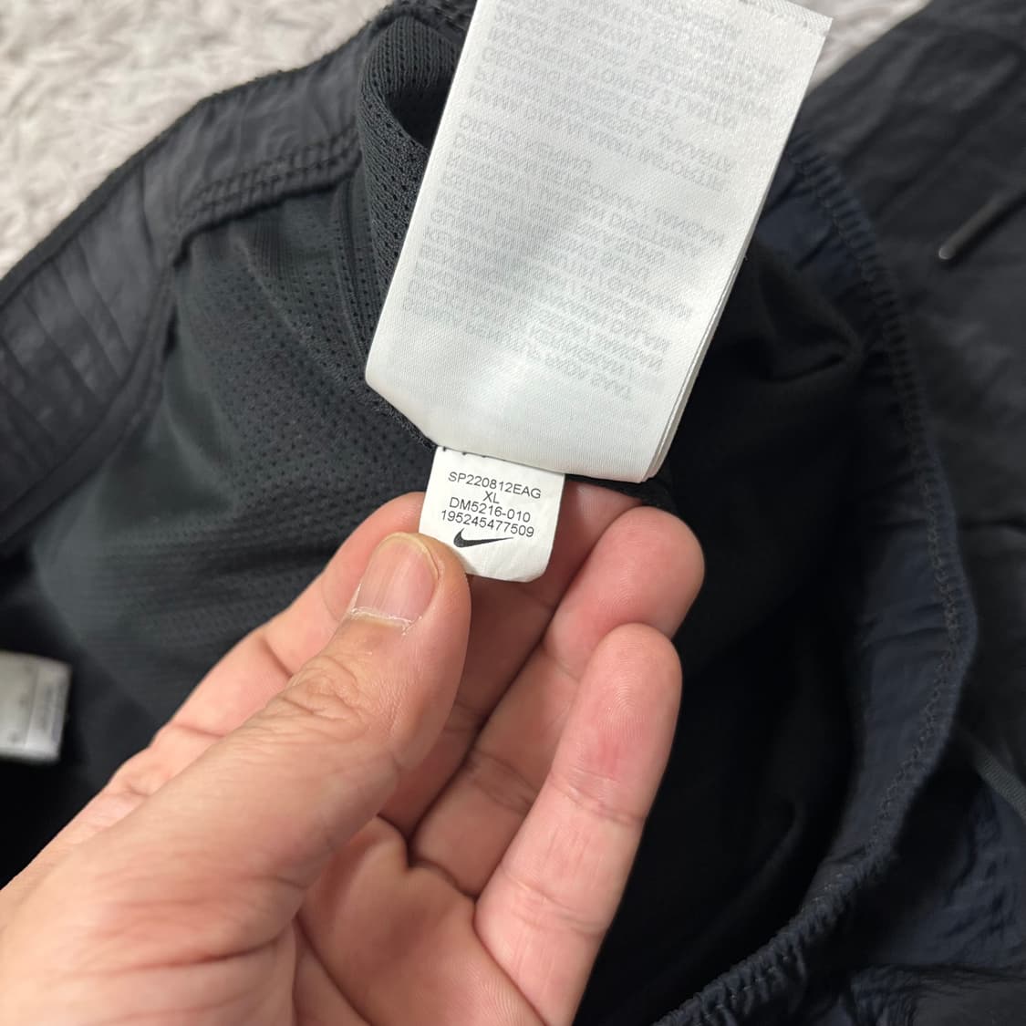 나이키에어 블랙 우븐 반바지 상품이미지5