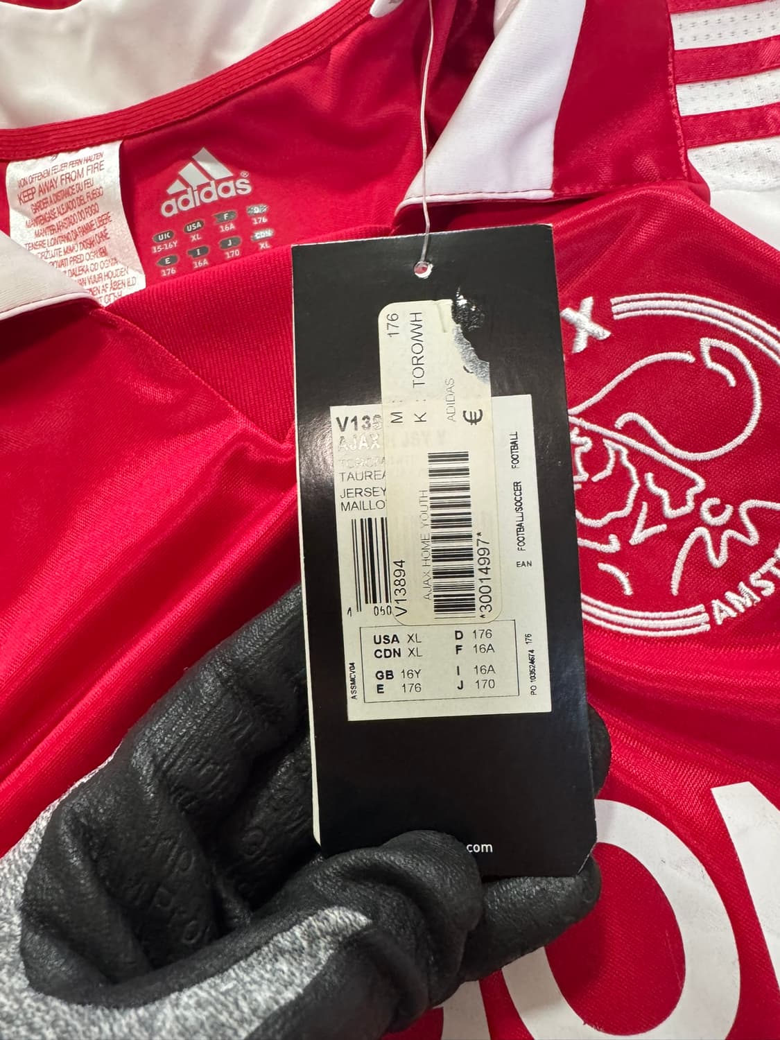 (택상품)아디다스 아약스 축구 유니폼(XL사이즈) 상품이미지6