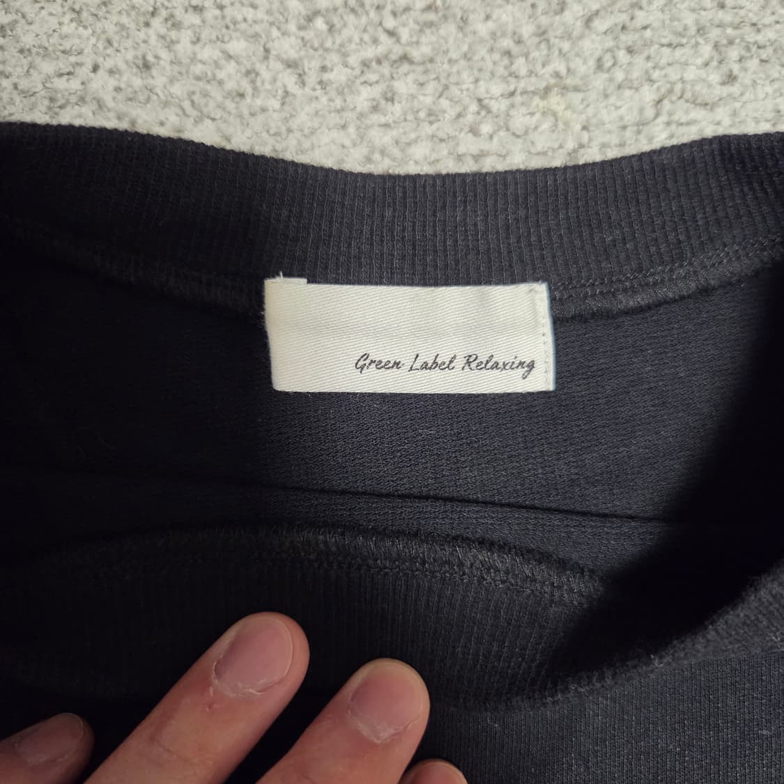 Green Label Relaxing 크롭 반팔 티셔츠 M-L 상품이미지3