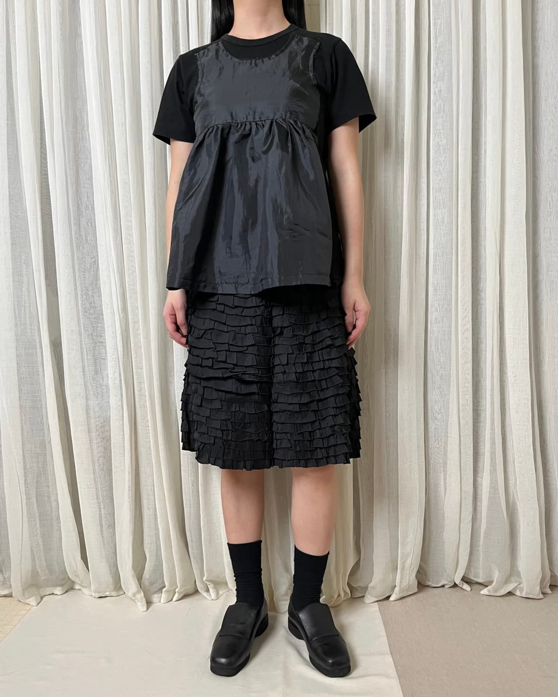 꼼데가르송 큐프라 패치 레이어드 티셔츠 comme des garcons 상품이미지9