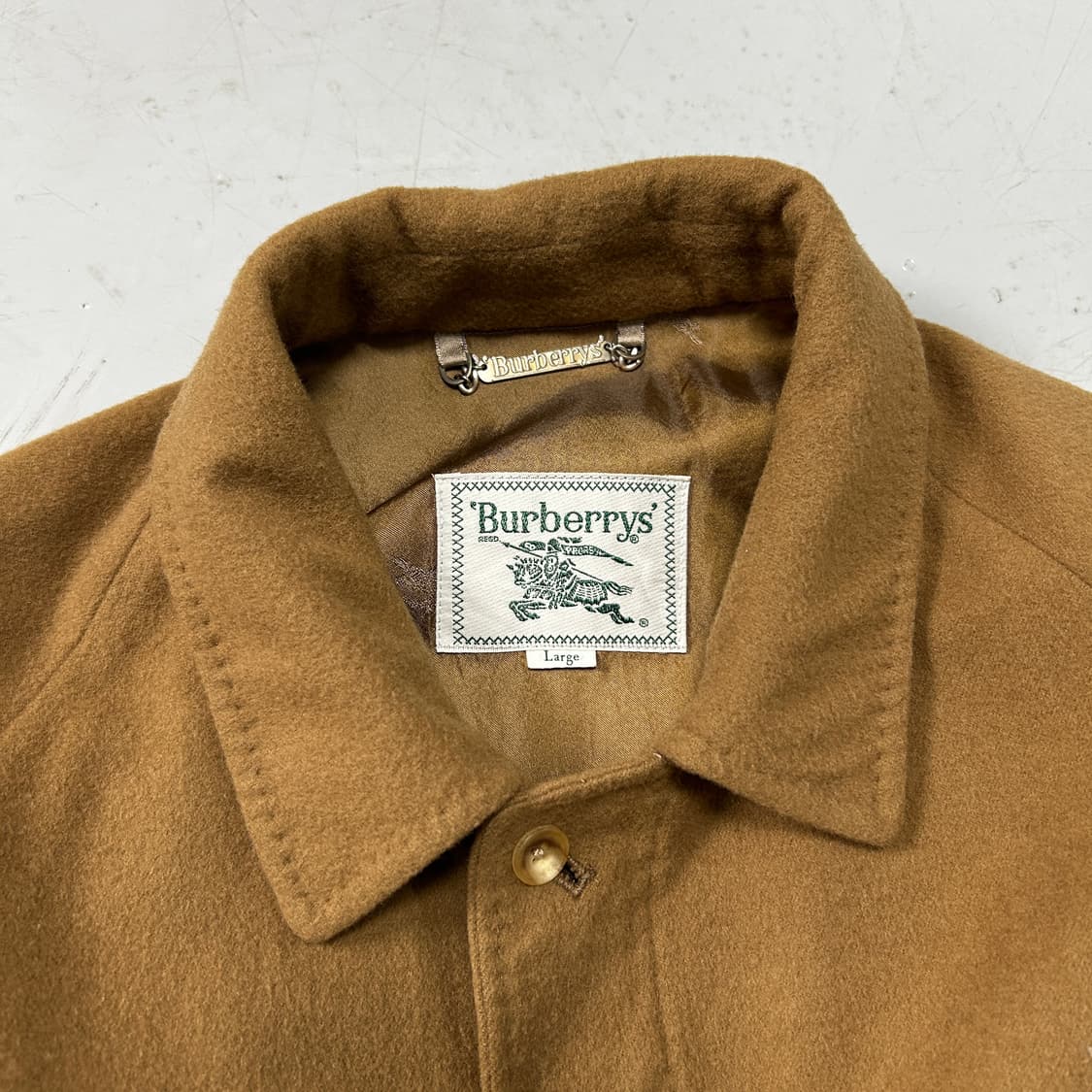 버버리 카멜 로고 울 자켓 상품이미지5