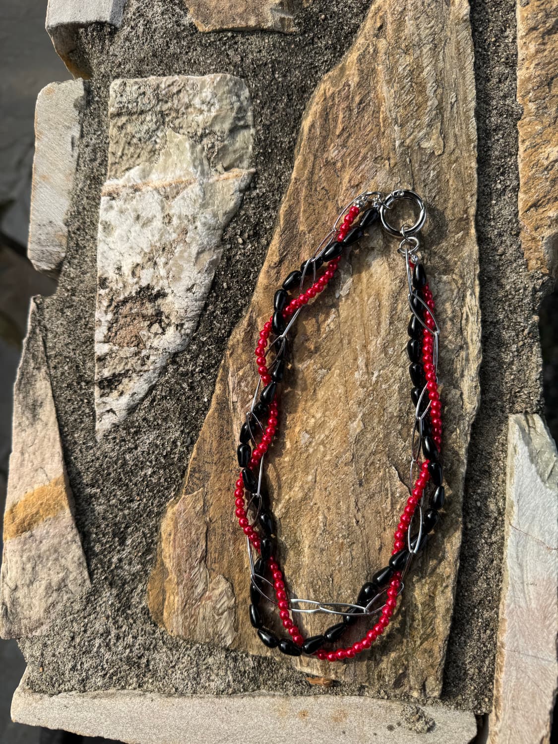 다비즈 빨간진주 써지컬 목걸이 상품이미지5