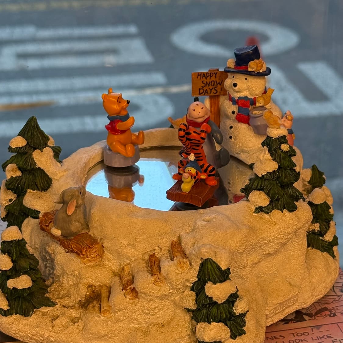 빈티지 푸우 오르골 이요르 티커  상품이미지1