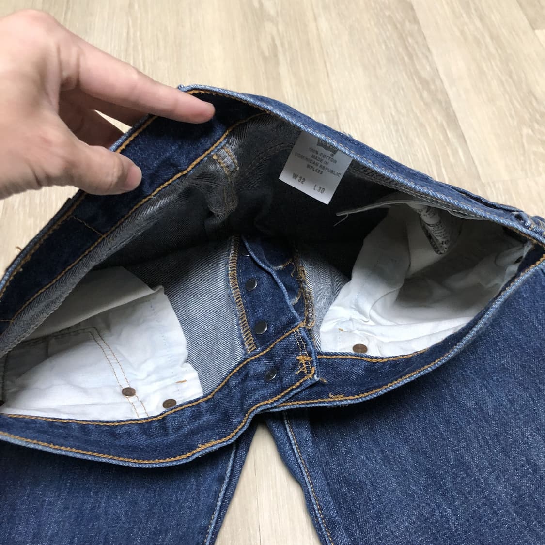 (31) 00's 리바이스 Levi's 501 스트레이트핏 중청 데님 상품이미지6