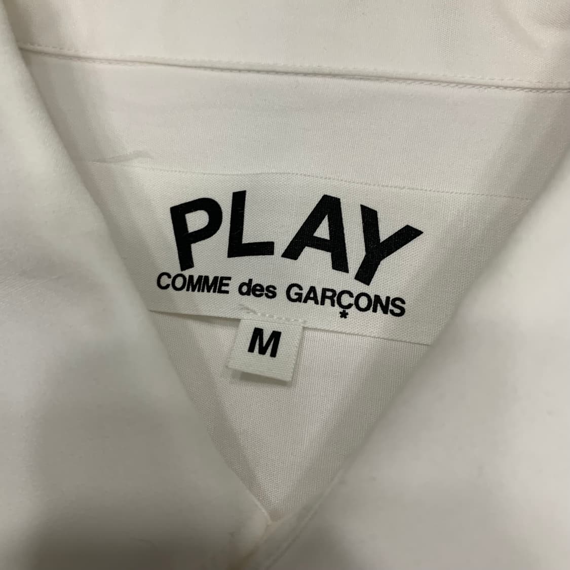 정품 꼼데가르송 화이트 셔츠 상품이미지5