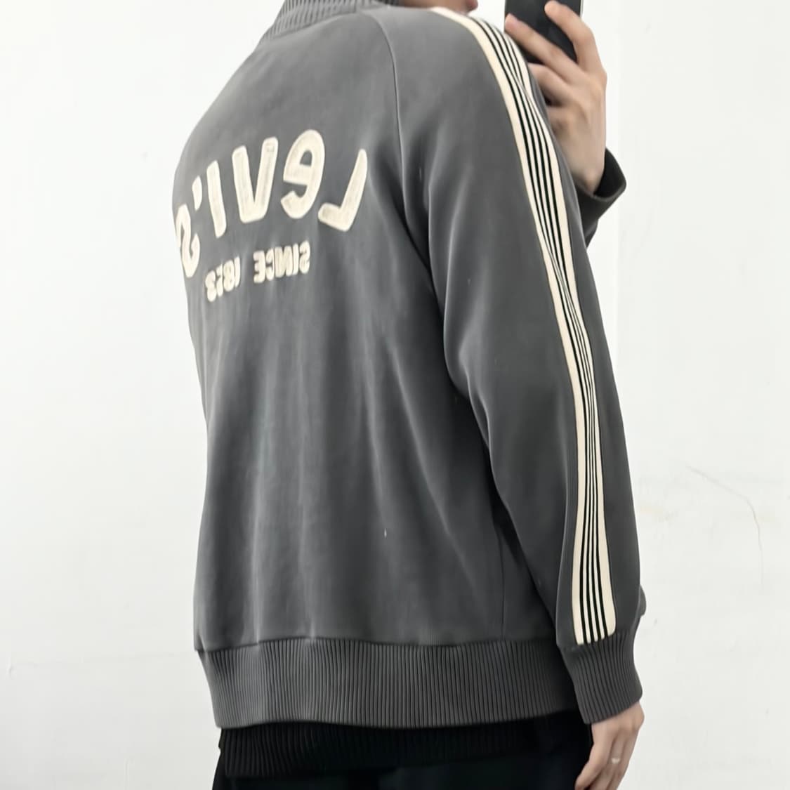 리바이스 백로고 니트 집업 자켓 상품이미지3