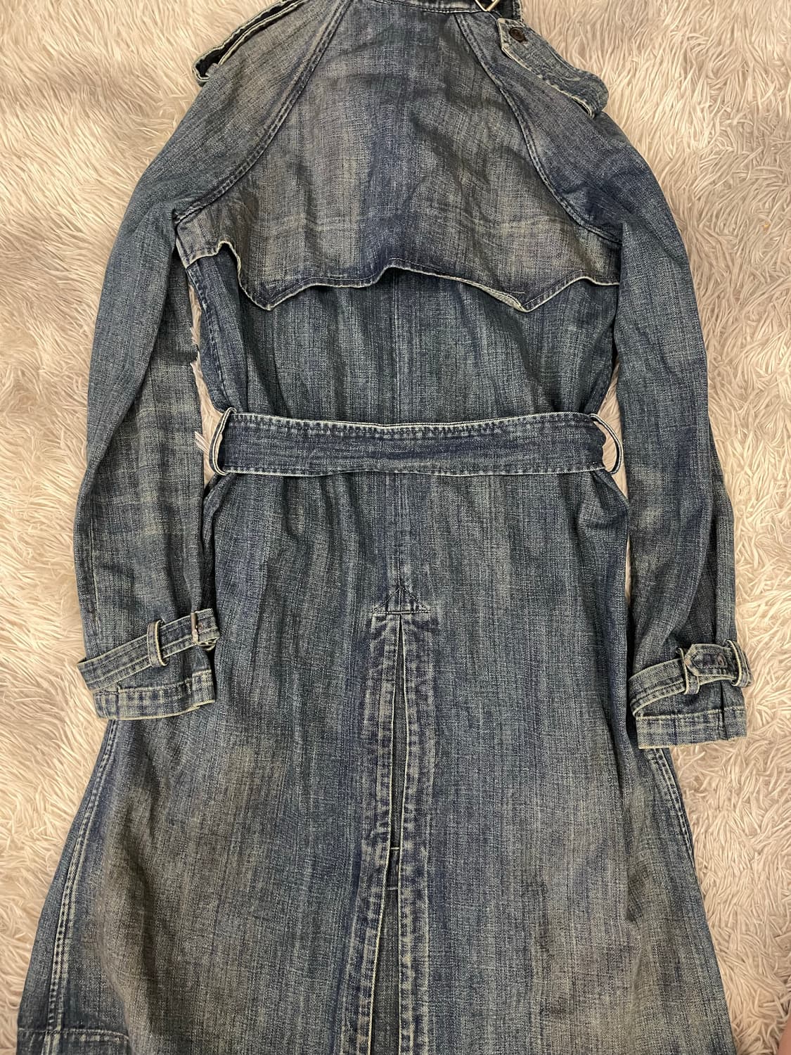 빈티지 랄프로렌 데님 트렌치 코트 S 상품이미지2