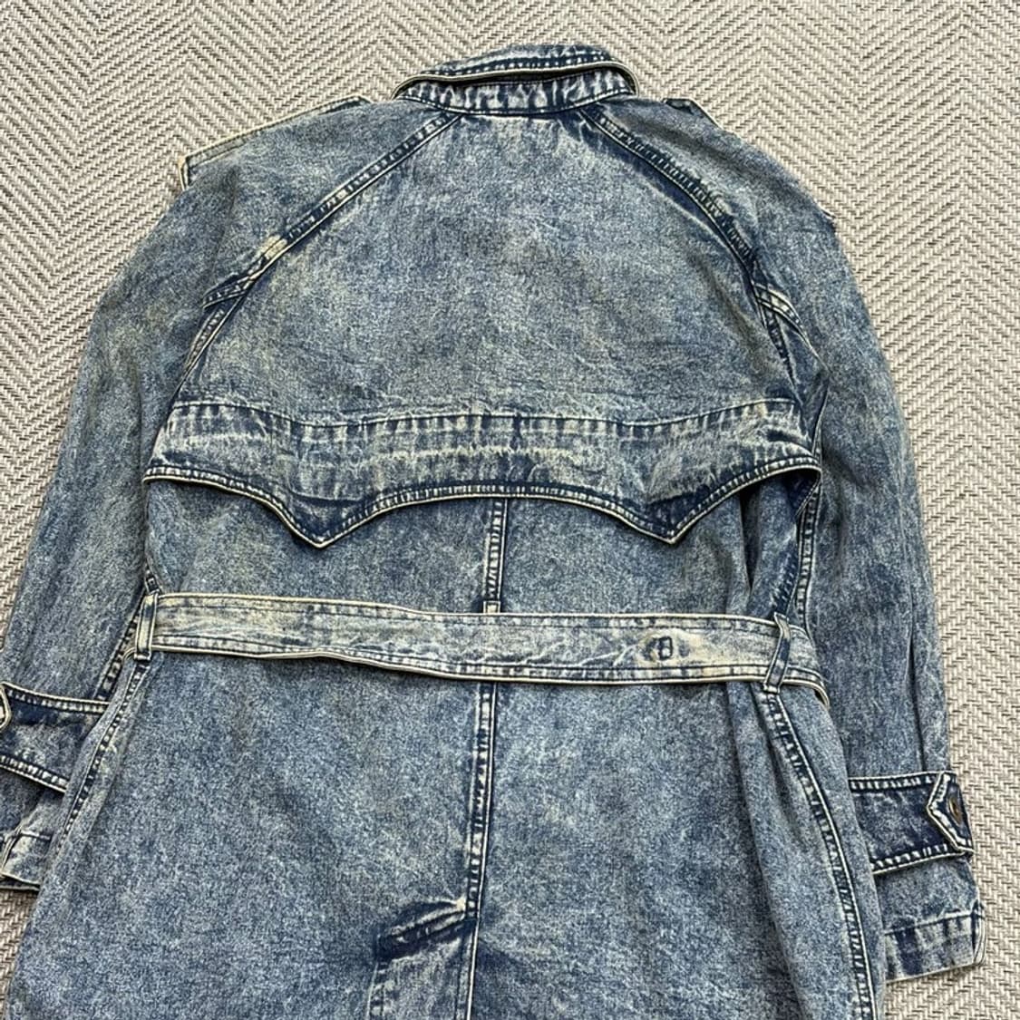 조다쉬 빈티지 워싱 데님 코트 v1832 상품이미지4