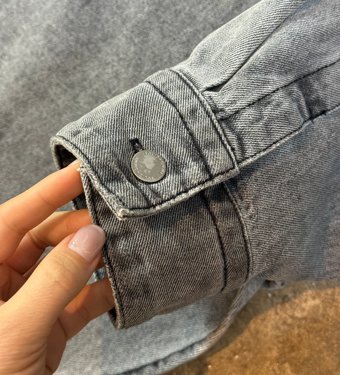 솔리드 옴므 빽로고 셔츠 자켓 상품이미지9