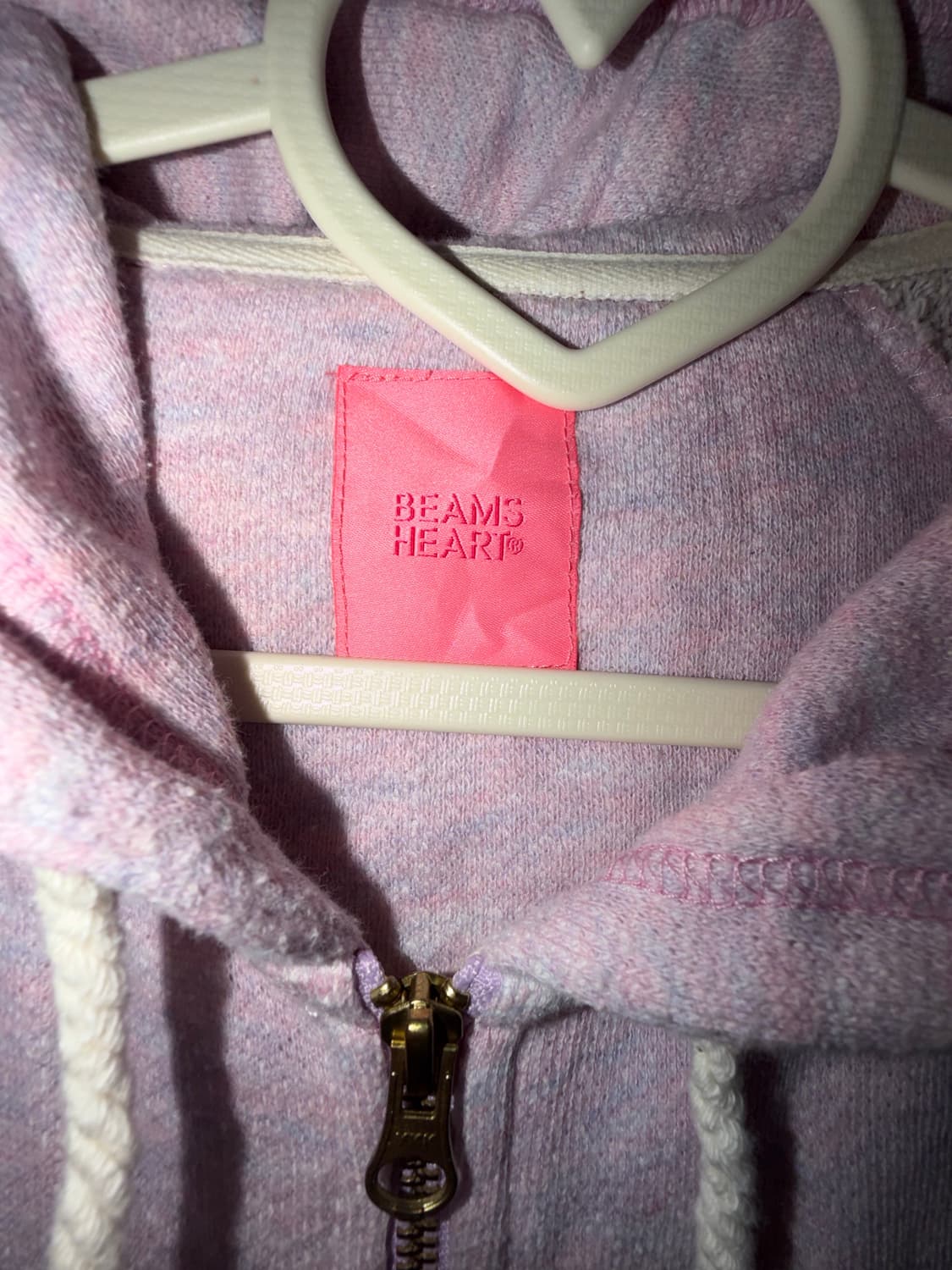 [BEAMS HEART]  멜란지 후드집업  상품이미지2