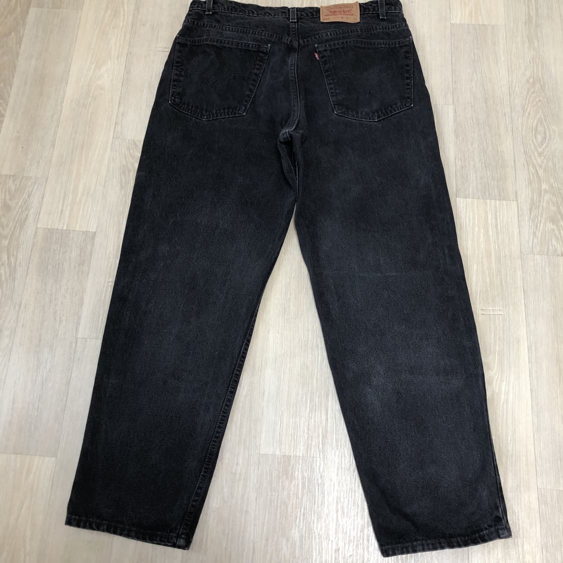 (34) 90's 리바이스 Levi's 미국 550 릴렉스드핏 흑청 데님 상품이미지10