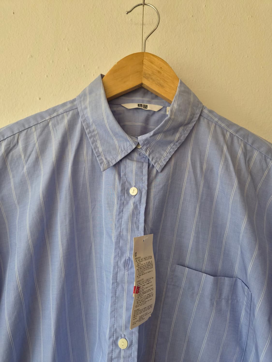 새제품)유니클로 여성 루즈핏칠부셔츠 S사이즈 상품이미지1