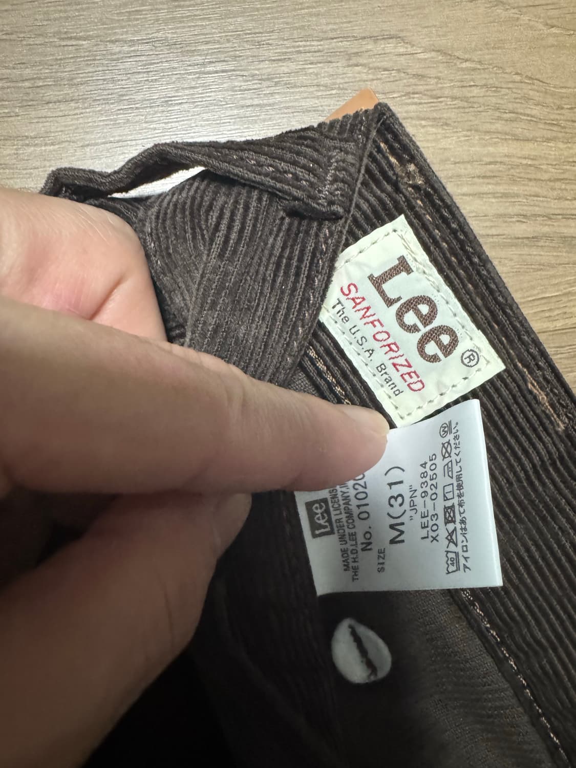 Lee 코듀로이 부츠컷 M 다크브라운 상품이미지4