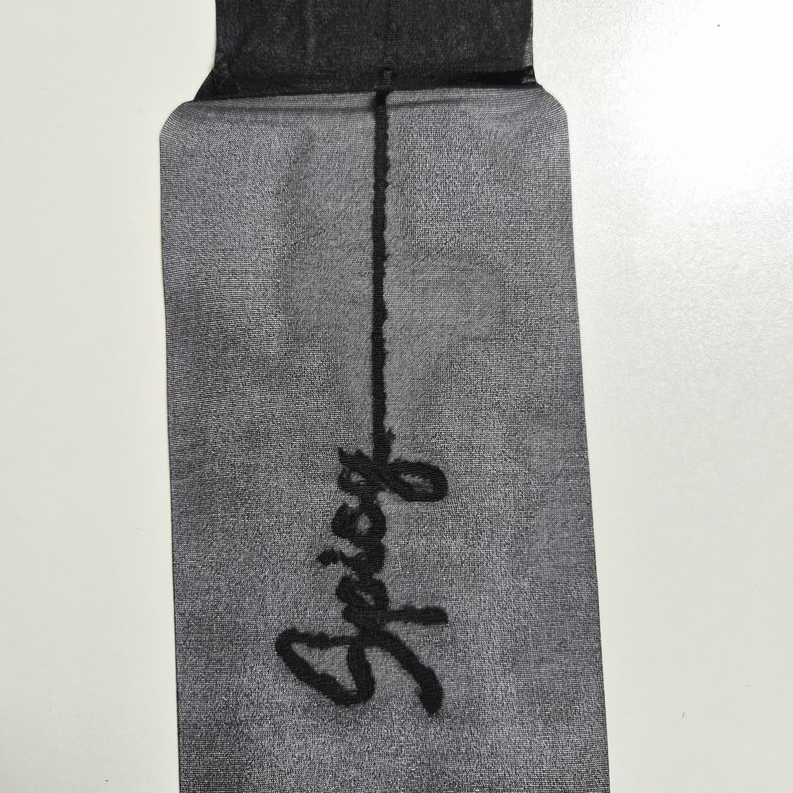 VIRGIN GRAVE 레터링 포인트 블랙 팬티스타킹 상품이미지2