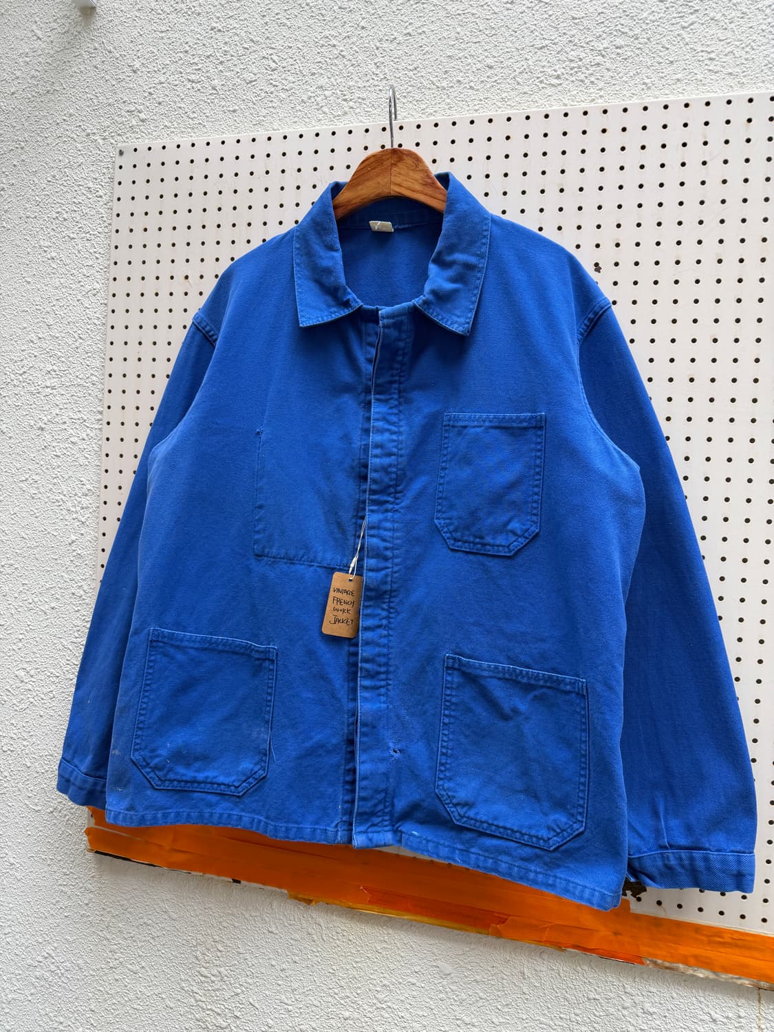 OLD MODEL WASHED BLUE 올드모델 빈티지 프렌치워크자켓 상품이미지4