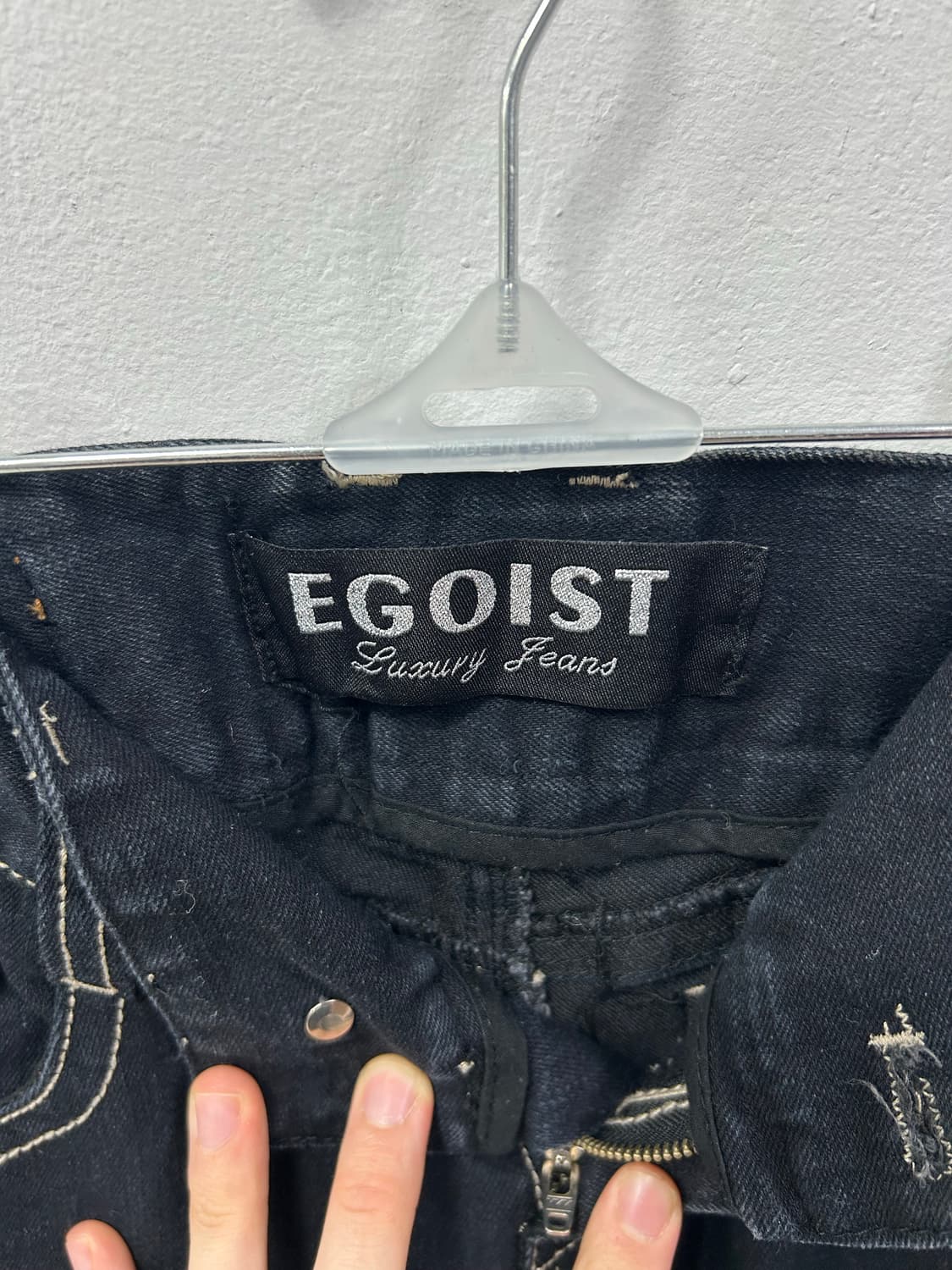 [EGOIST] 에고이스트 갸루 큐빅 y2k 부츠컷 데님 팬츠 상품이미지9