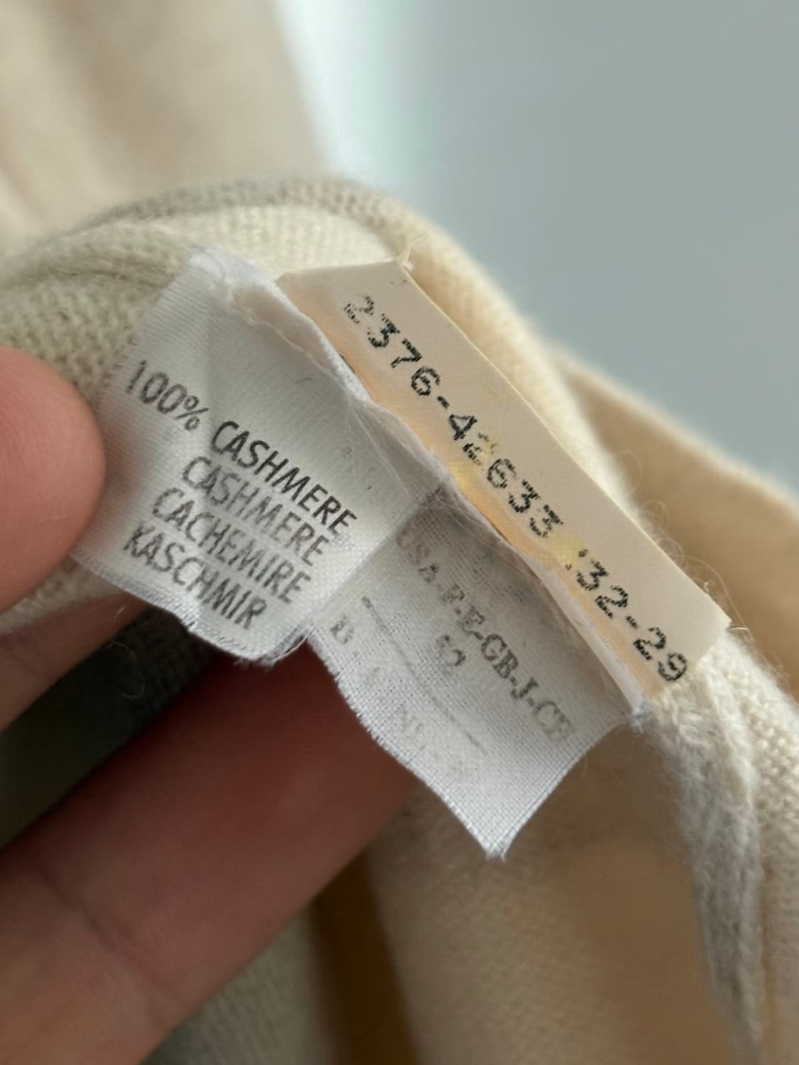 Brunello Cucinelli 브루넬로 쿠치넬리 캐시미어 단가라 니트 상품이미지4