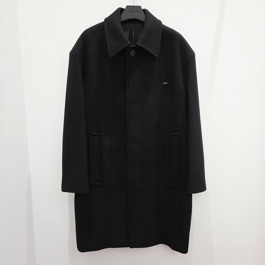 [실착 0회] 우영미 24FW 블랙 발마칸 코트 48사이즈 상품이미지1
