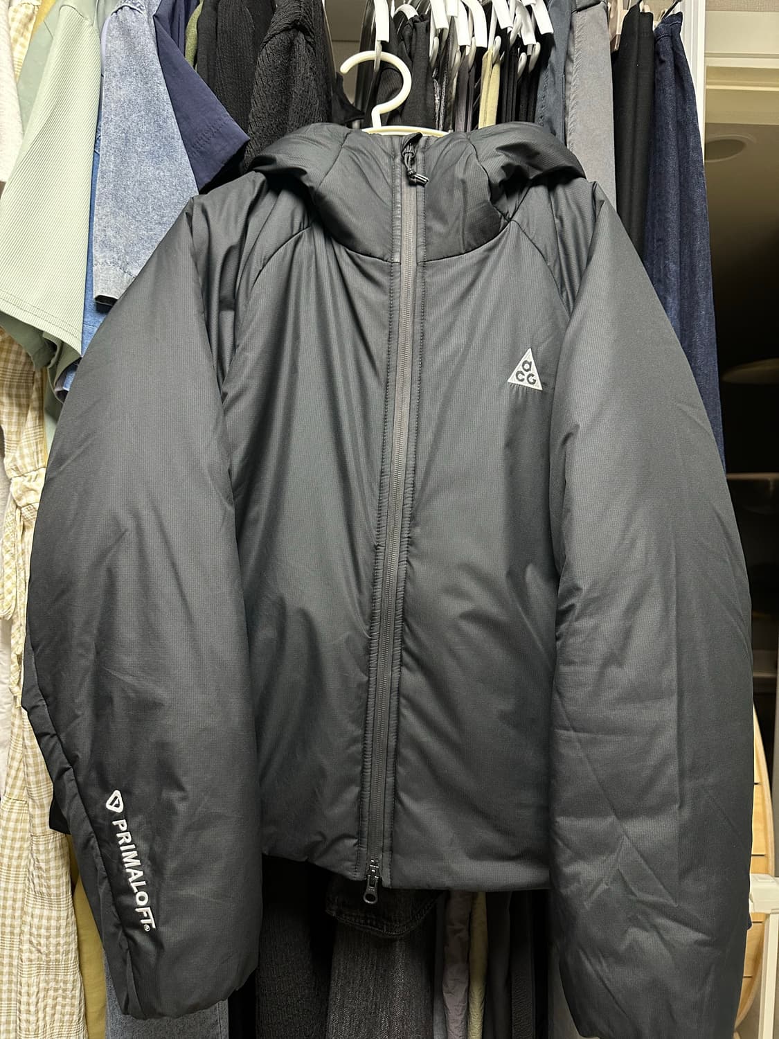 나이키 ACG 로프드 도프 패딩 블랙 우먼L 상품이미지1