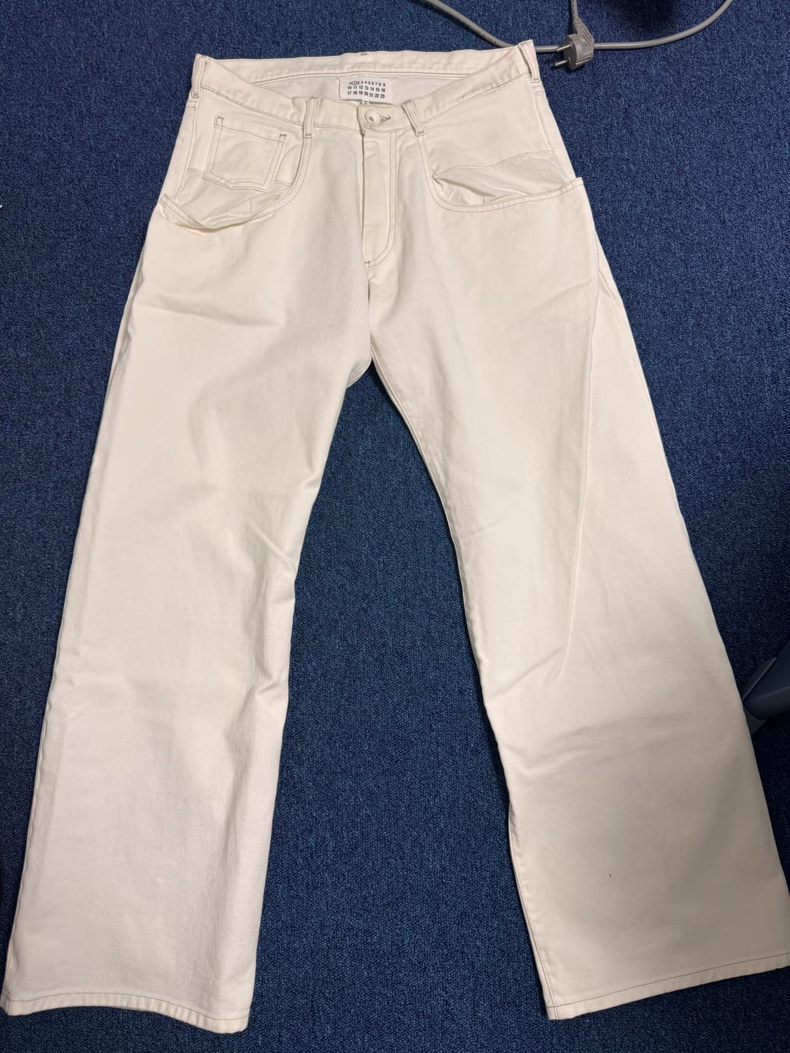 제니착용)마르지엘라 콘트라스트 데님 화이트버전 상품이미지2