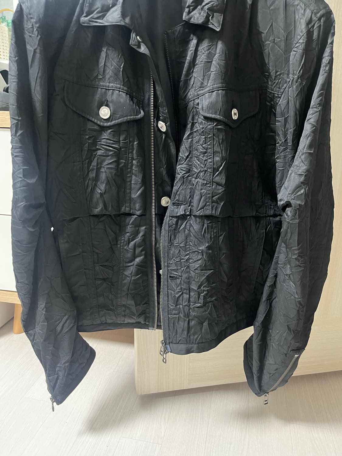 etce 핀치드 링클 자켓 m사이즈 상품이미지3