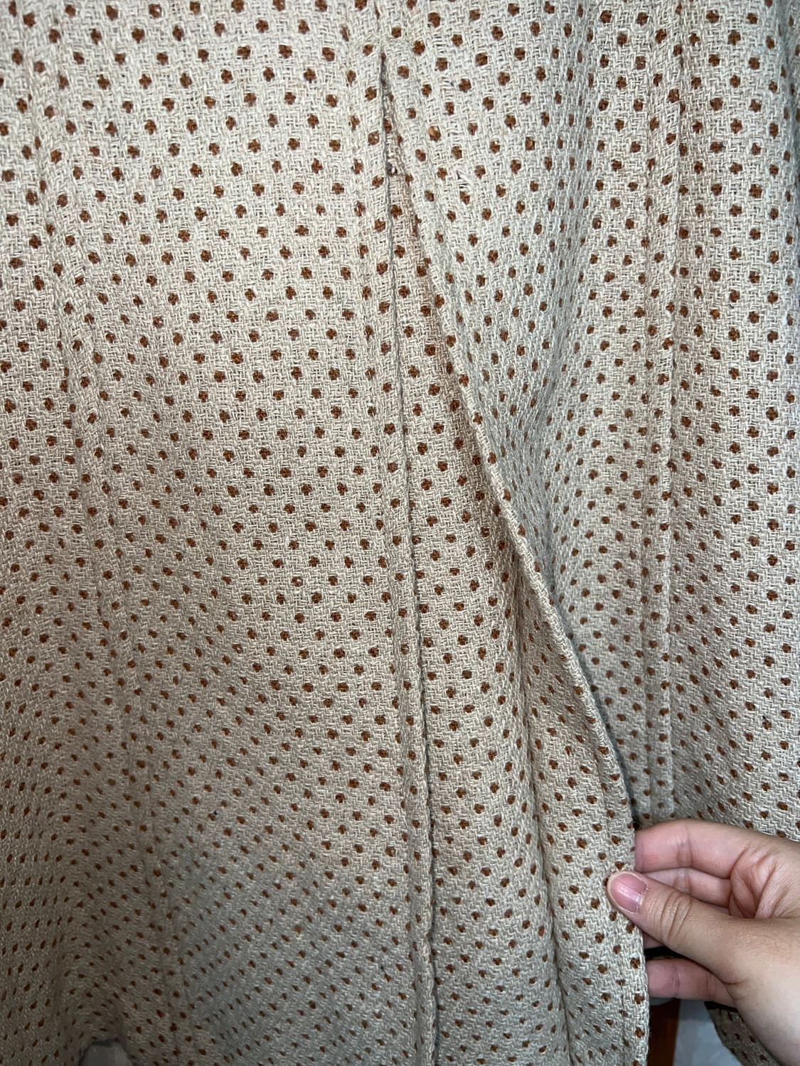 베이지 도트 코트 상품이미지4