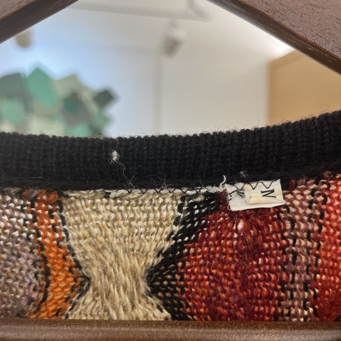 빈티지 쿠지맛 보헤미안 히피 그런지 뜨개 니트 M C10130 상품이미지5