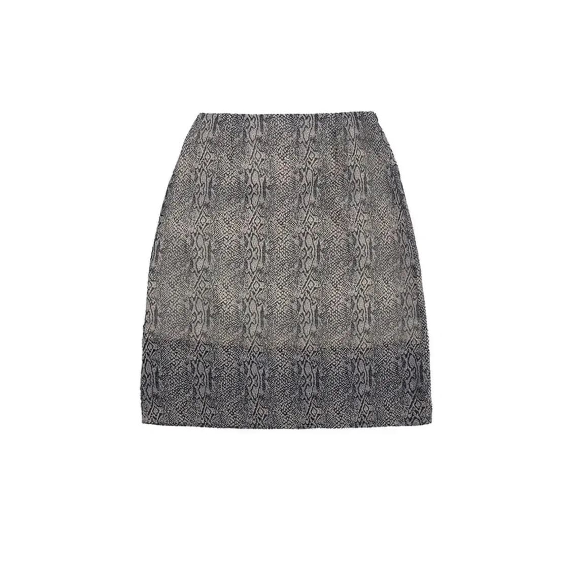 (size M) mschf 미스치프 파이톤 미디 스커트 상품이미지2