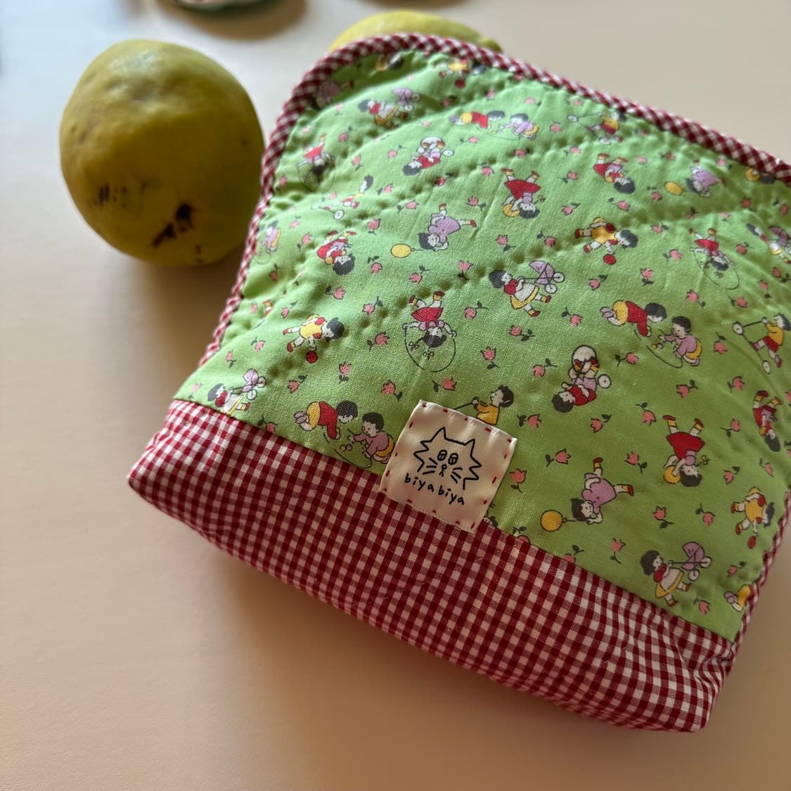 큼직한 퀼트 파우치 상품이미지3