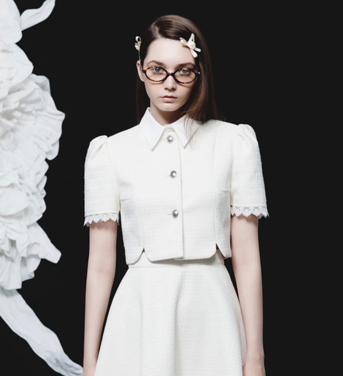 더티스 반팔 트위드 자켓 상품이미지1