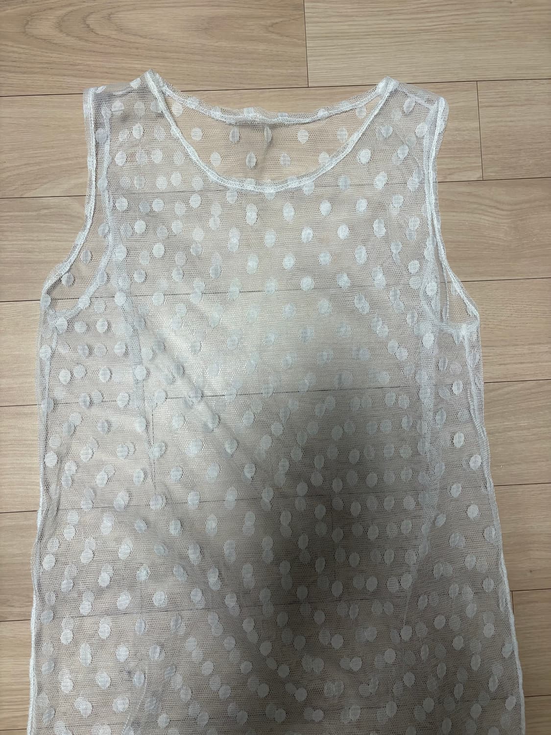 땡땡이 시스루 원피스 상품이미지2