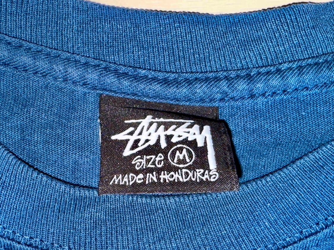 스투시 8볼 피그먼트 다이드 티셔츠 네이비 M 상품이미지4