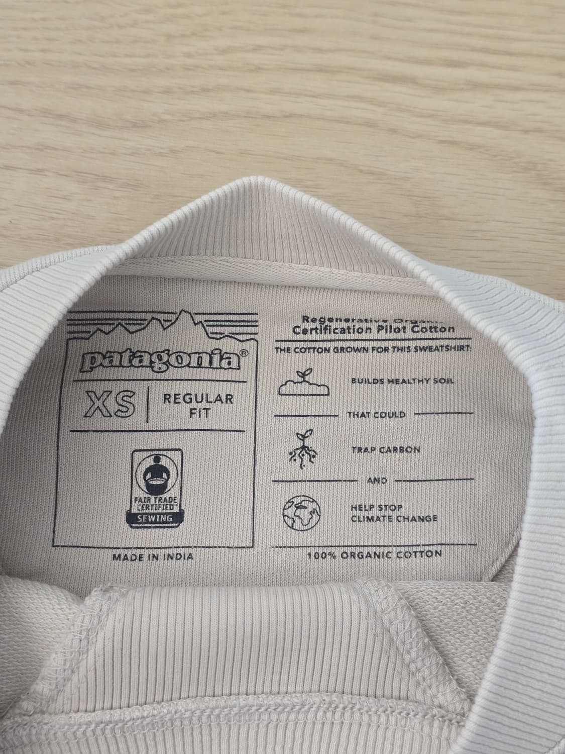 파타고니아 레제너레이티브 오가닉 맨투맨 XS 상품이미지5