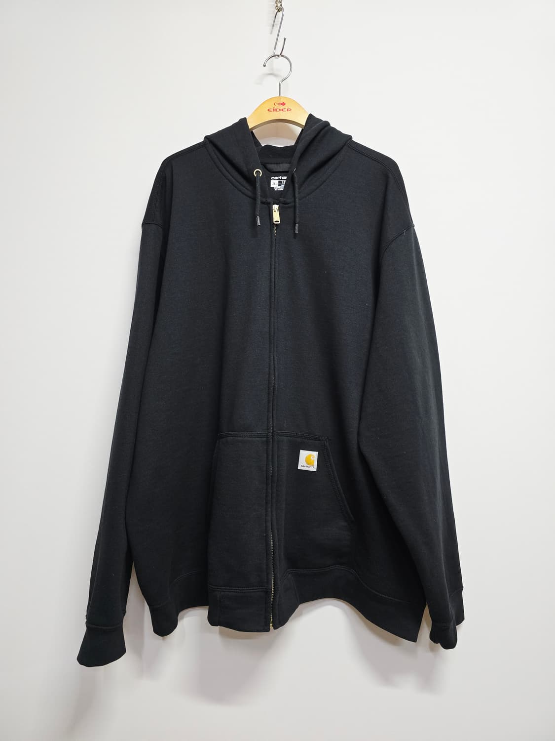 칼하트 블랙 후드집업 루즈핏 상품이미지1