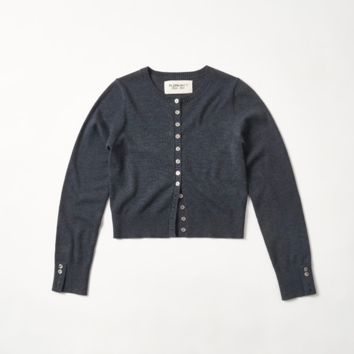 플리즈프로젝트 버튼 가디건 그레이 상품이미지1