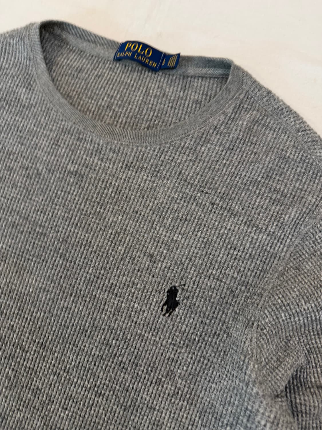 폴로 랄프로렌 와플 써멀 롱슬리브 그레이 상품이미지2