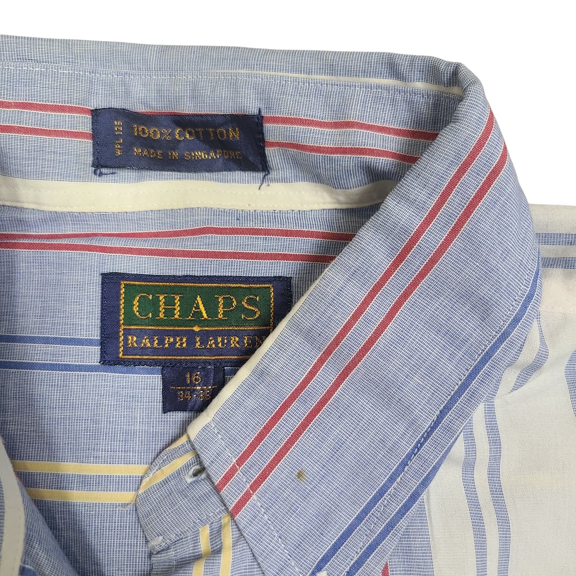 '90s Chaps Ralph Lauren Stripe Shirt 상품이미지5