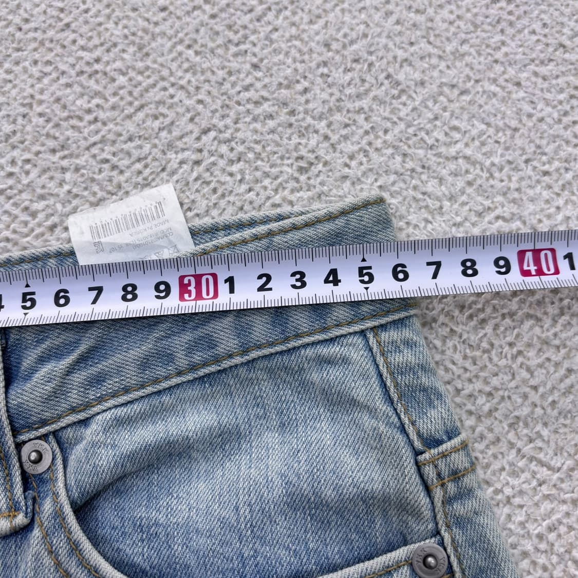 2 빈티지 여성 연청 데님 팬츠 0504E 상품이미지7