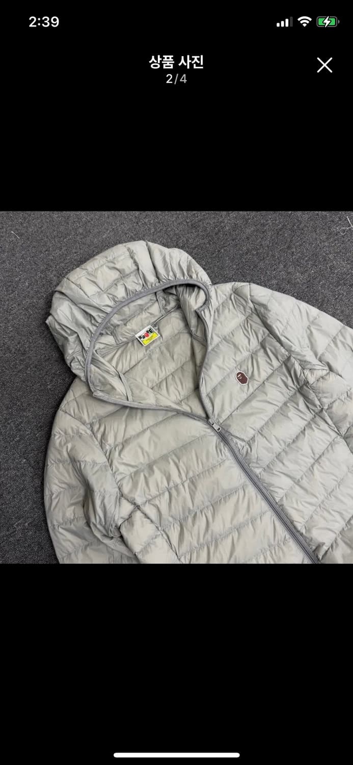 베이프 경량패딩 팝니다 상품이미지2