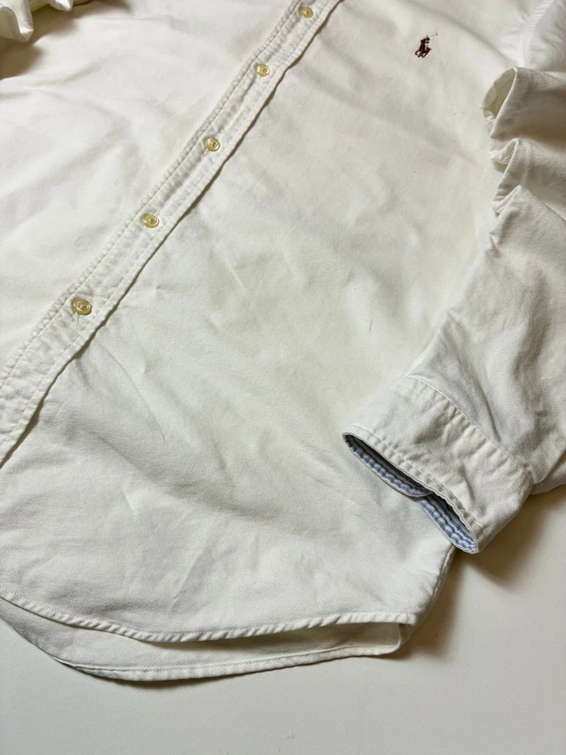 폴로 랄프로렌 옥스포드 자수 로고 화이트 셔츠 PN8089 상품이미지4