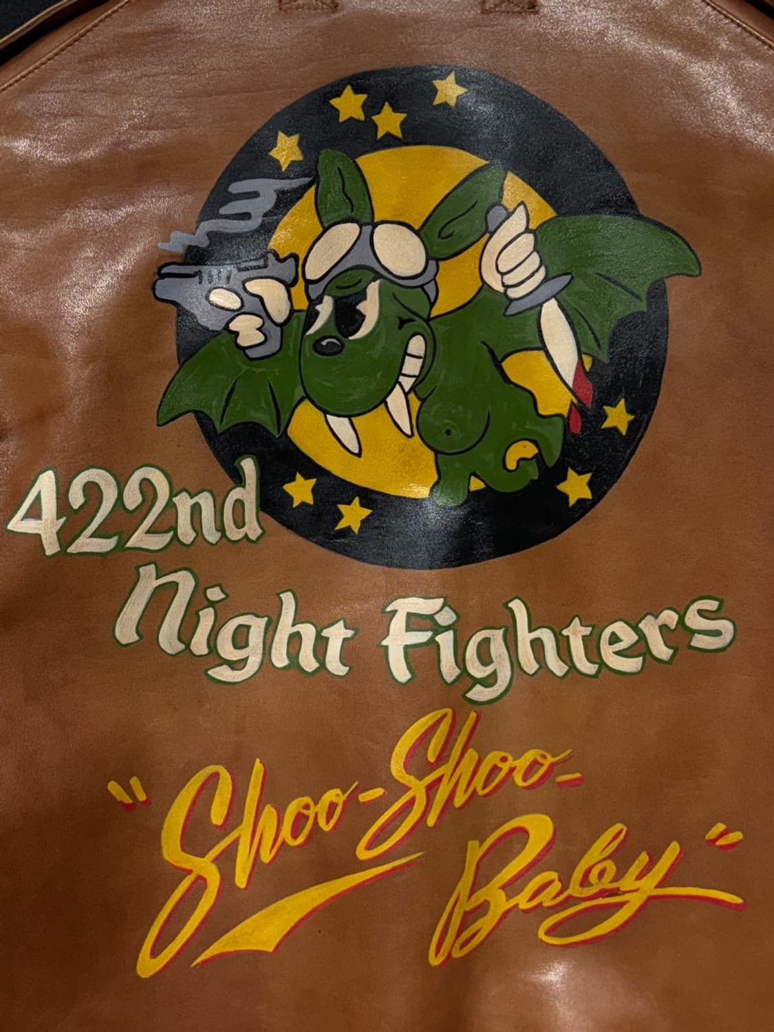 버즈릭슨 a-2 422nd 야간비행대 말가죽 자켓 상품이미지6