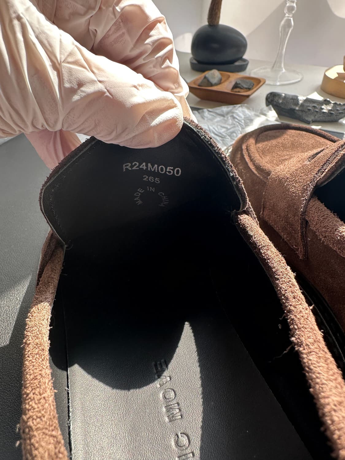 로맨틱무브 뉴 미니멀 스웨이드 로퍼(브라운) 상품이미지6