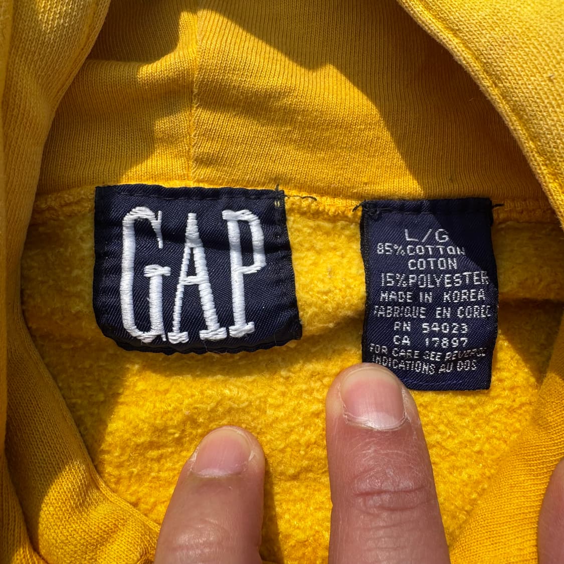 [L] 90s GAP 갭 후드티셔츠 상품이미지7