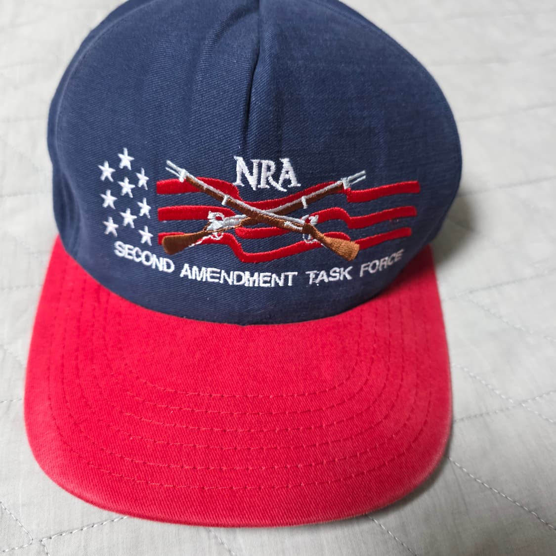 [OS] 빈티지 NRA S.A.T.F 레디쉬 5패널 투톤 볼캡 상품이미지2