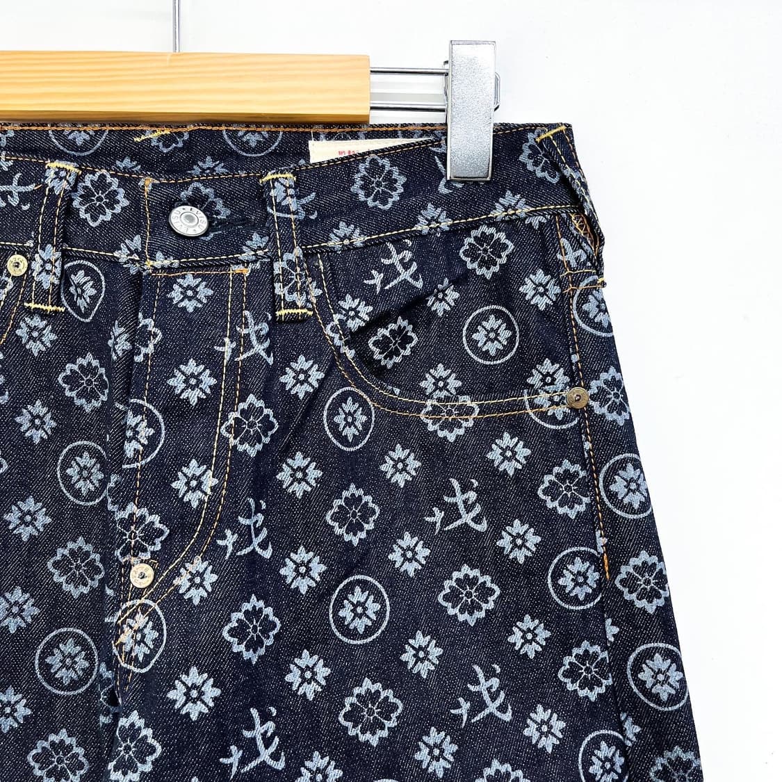 에비수 제팬 다이콕 모노그램 데님 팬츠 상품이미지4