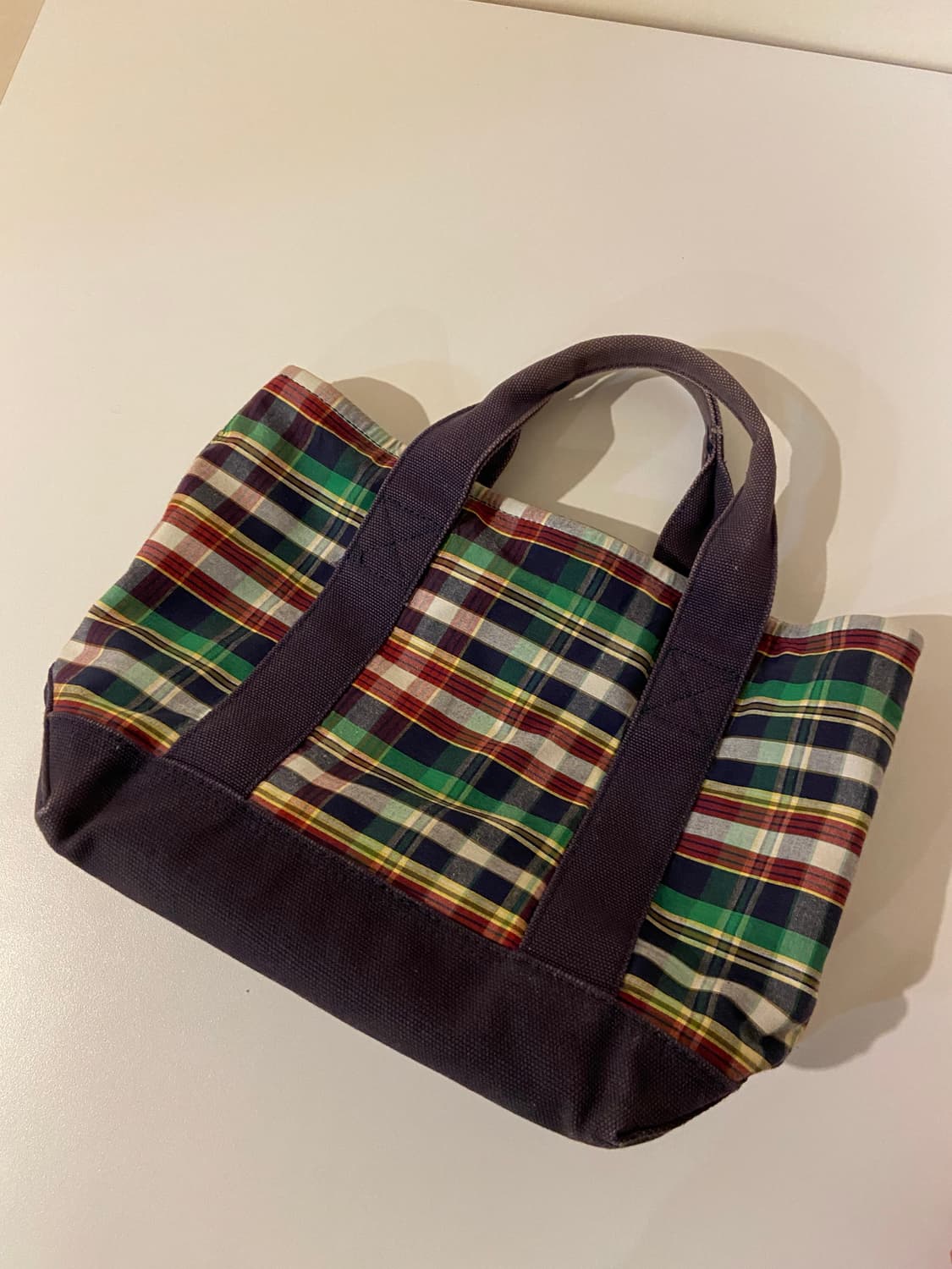 폴로 랄프로렌 체크 토트백 상품이미지2