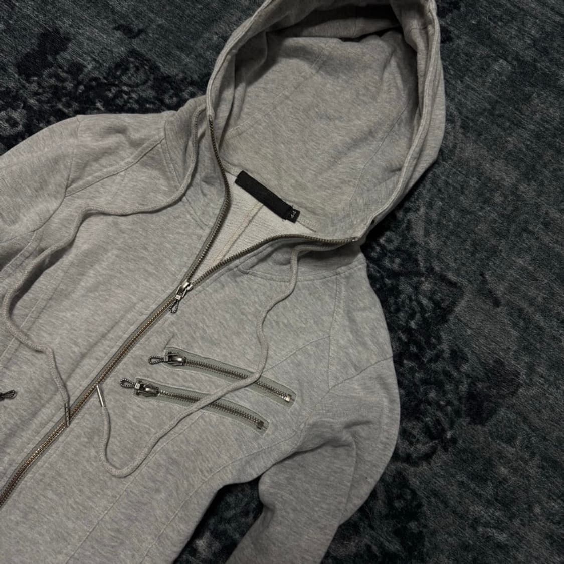 Fuga grey riders multi zip hoodie 상품이미지3