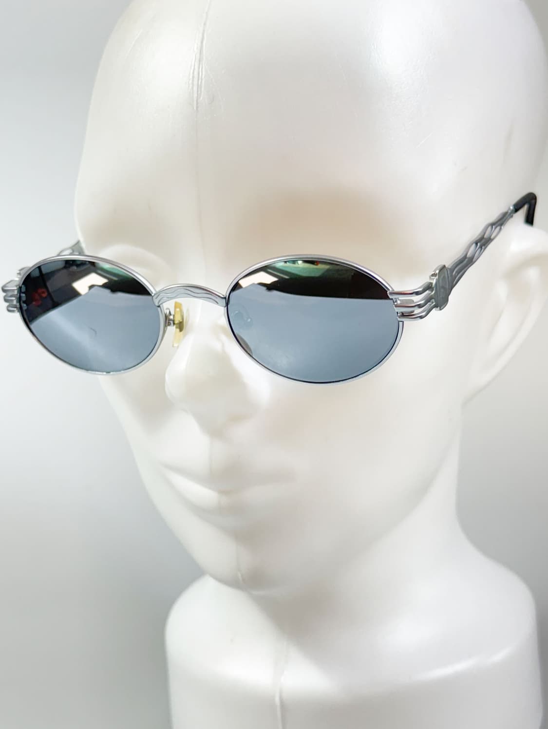 90s JOANNA 실버 슬림 오벌 프레임 빈티지 선글라스 상품이미지8