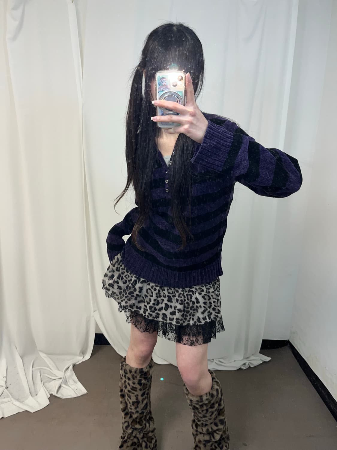 포켓걸st 스트라이프 니트 상품이미지1